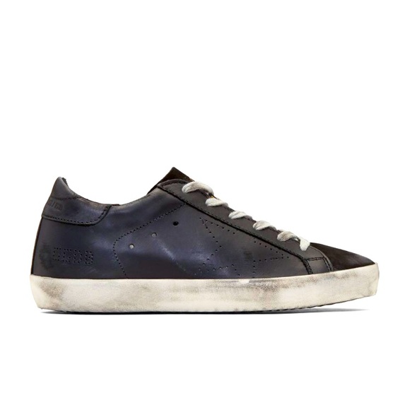 Golden Goose Black Perforated Superstars, size 35/5 star ⭐️ - Picture 1 of 12